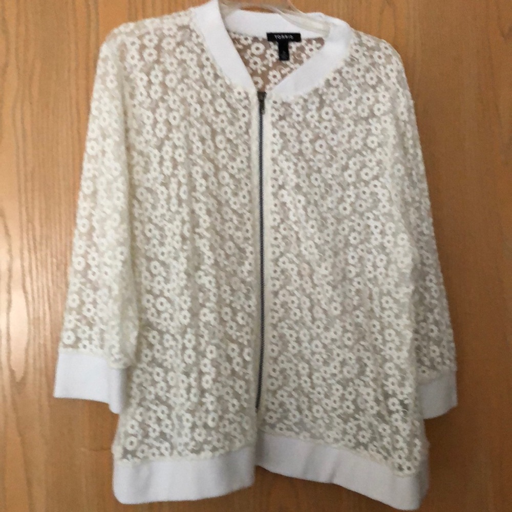 Torrid zipper up cardigan